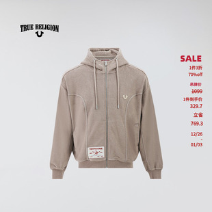 酷飒街头风连帽衫 TrueReligion2024秋冬新品 男士