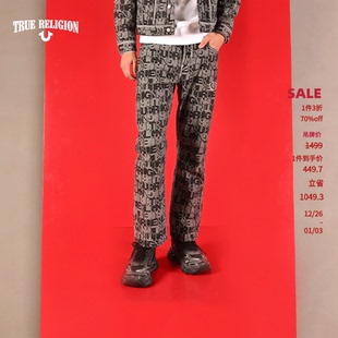 宽松休闲直筒牛仔裤 男士 新品 TrueReligion2024秋季