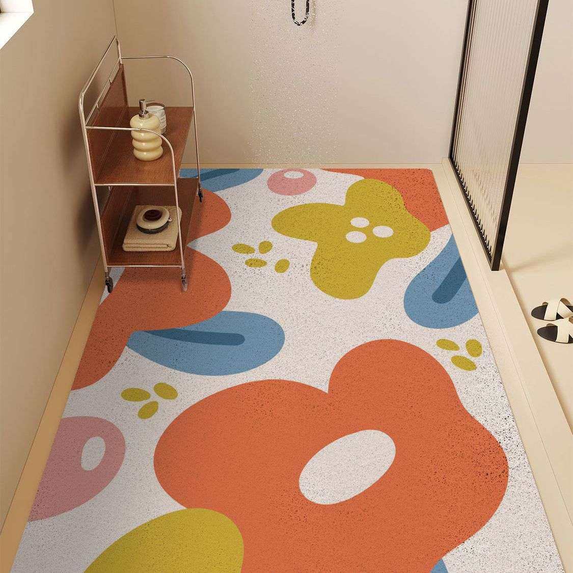 镂空地垫小清新浴室丝圈防滑垫淋浴房洗澡间卫生间专用漏水垫代发,居家布艺,空调罩,淘宝优惠券,粉丝福利购,淘宝优惠卷