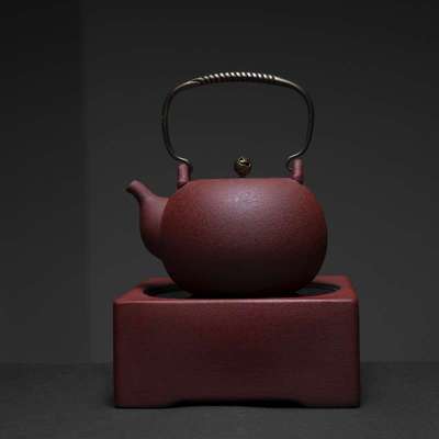 OQ5M火山石陶瓷茶壶大容量陶壶煮茶烧水壶电陶炉自动整套茶具