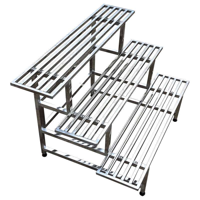 不锈钢花架子阳台大花盆室内室外多层花盆架落地绿萝置物花架威东