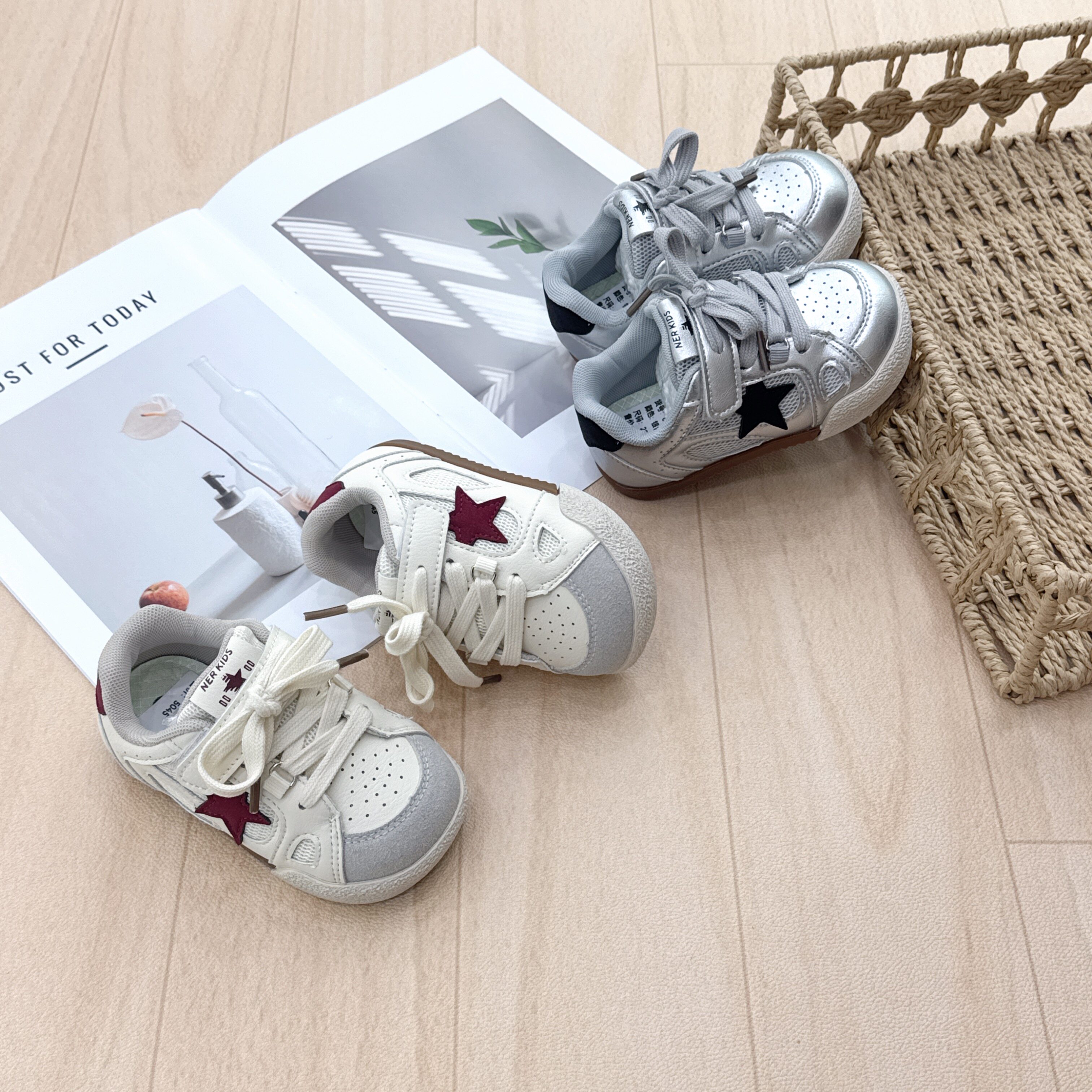 2026春季新款男女童宝宝鞋皮面防水透气舒适超轻超软鞋底时尚百搭