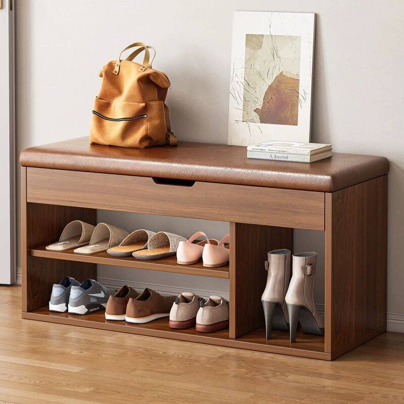 换鞋凳家用门口可坐式穿鞋凳进门凳入户鞋柜坐凳一体软包坐垫鞋架,住宅家具,鞋架,淘宝优惠券,粉丝福利购,淘宝优惠卷
