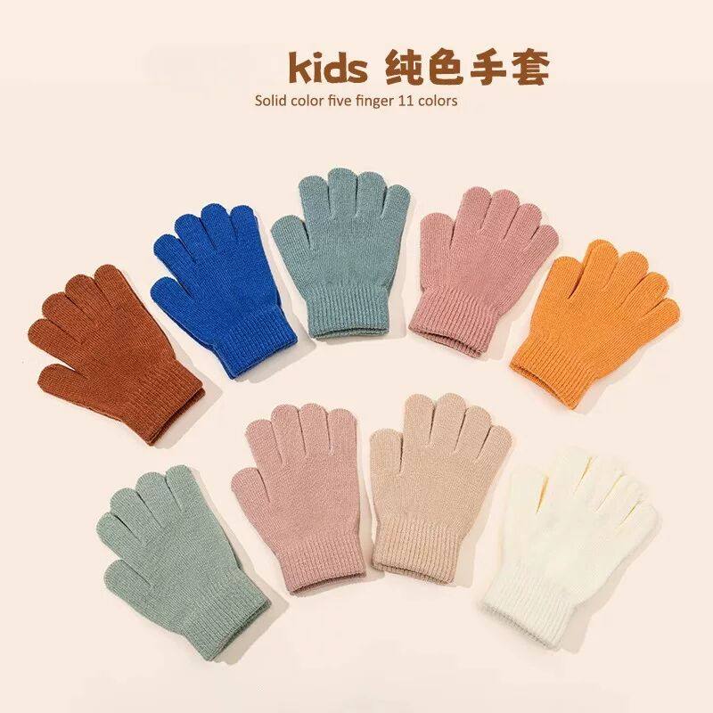 宝宝手套秋冬季0-3岁4婴幼儿童薄款小孩分指保暖五指5小童男女孩2