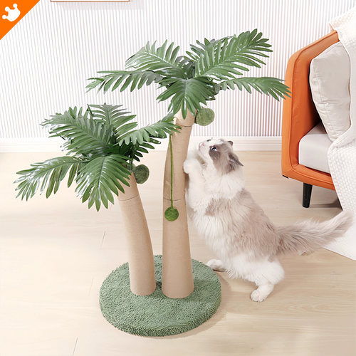 椰树猫爬架剑麻柱猫抓板不掉屑