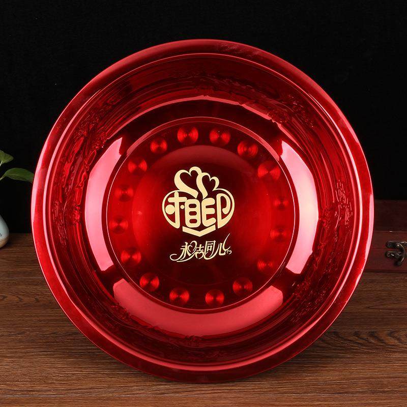 女方陪嫁结婚喜盆娘家婚庆用品大全嫁妆洗脸盆红盆套装喜事盆子,节庆用品/礼品,陪嫁用品套装,淘宝优惠券,粉丝福利购,淘宝优惠卷