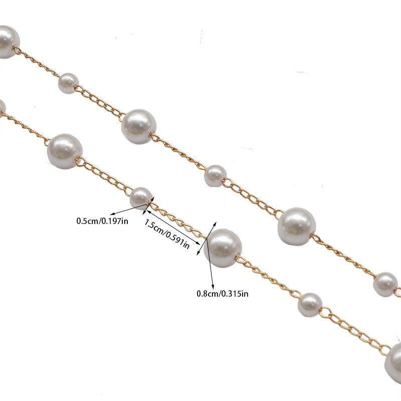 饰品链子纯铜保色大小珠8+5mm隔珠珍珠链古风复古流苏鞋服辅料,饰品/流行首饰/时尚饰品新,链条,淘宝优惠券,粉丝福利购,淘宝优惠卷