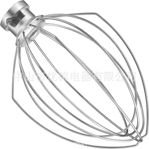 KN256WW 6QT打蛋奶油钢丝鞭不锈钢KitchenAid 立式厨宝搅拌机配件