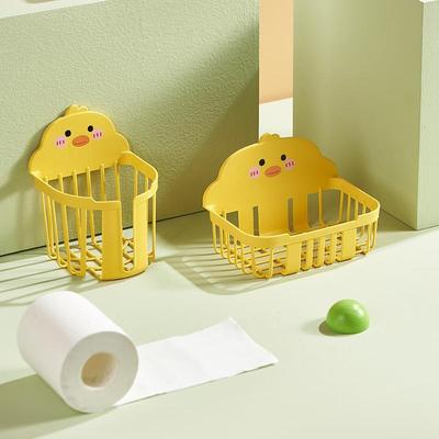 卫生纸置物架厕所纸巾盒免打孔壁挂式抽纸盒卫生间卡通卷纸架厕纸