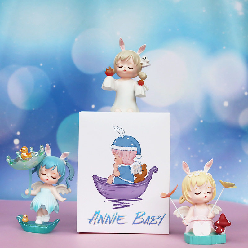梦幻天使安妮宝贝幻想流浪记盲盒摆件女生卧室精致装饰品直销