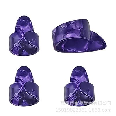 乐器配件赛璐璐指套拨片右手彩色吉拇指吉他拨片吉他贝司防痛指套