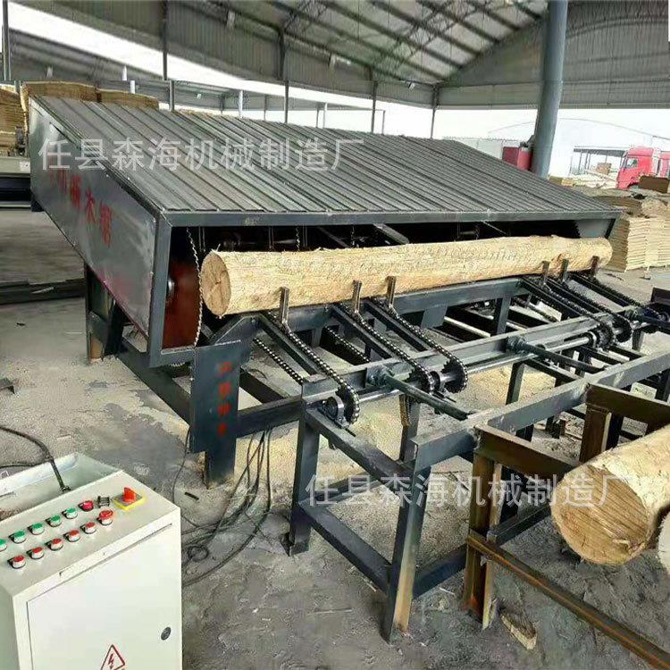 高精密木工圆木断木机 全自动木材断木锯 原木截断锯
