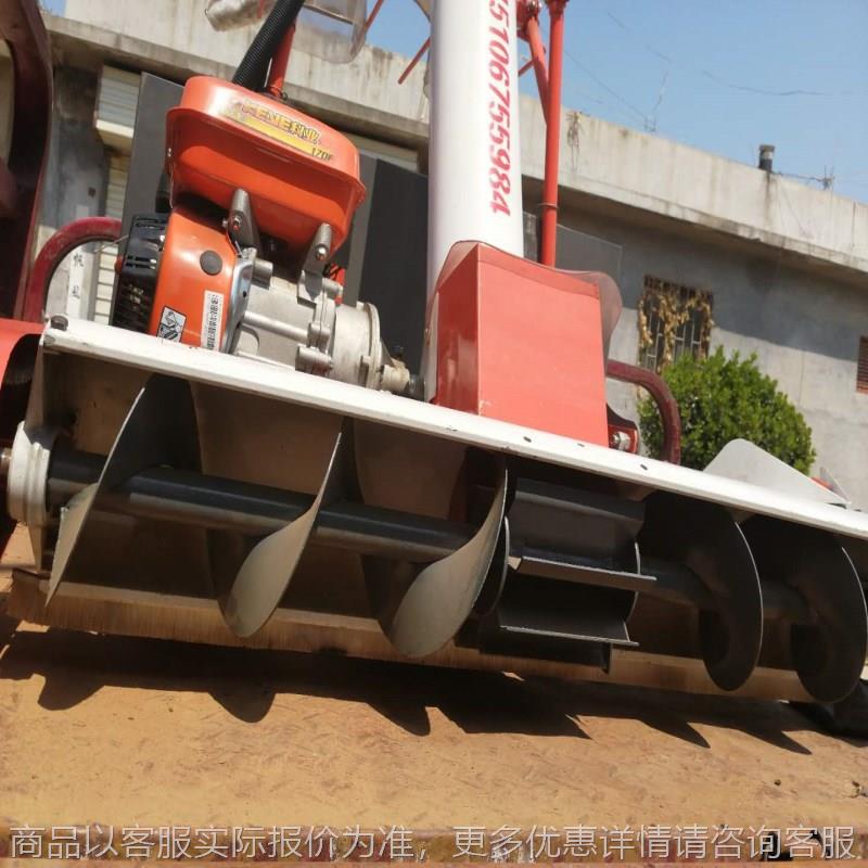 湖南收谷机 手推粮食装袋机谷场收粮机汽油自动粮食装谷机