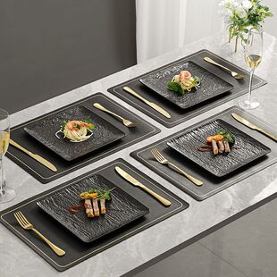 带刀叉高级感牛排餐盘高档餐厅西餐情侣仪式餐具套装高颜值