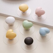 儿童房衣柜免打孔把手粘贴式 抽屉橱柜门陶瓷拉手强力无痕贴门把手