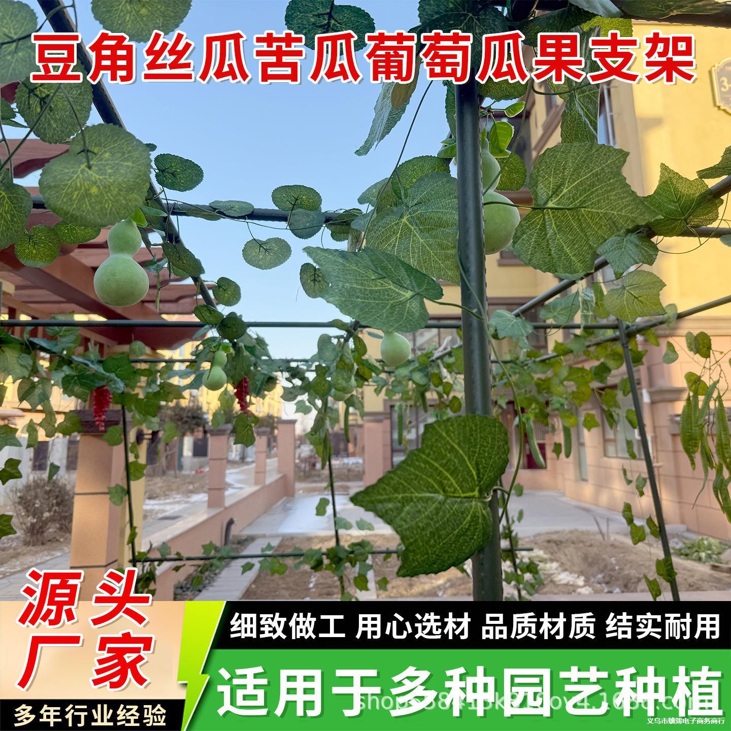 包塑钢管爬藤架花架豆角月季西红柿黄瓜园艺植物支撑杆葡萄固定杆
