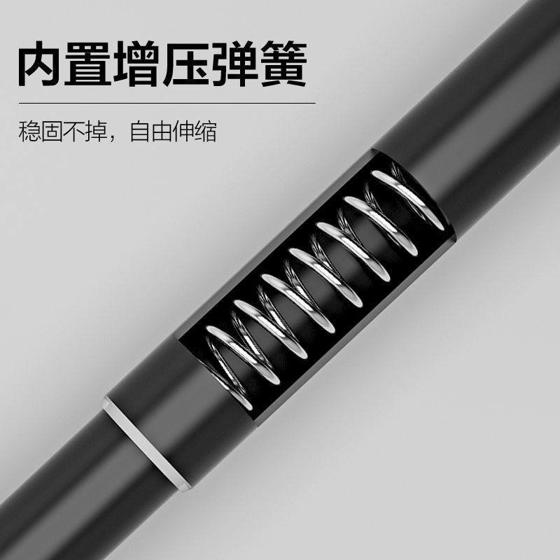 免打孔伸缩杆浴室窗帘杆卫生间浴帘杆阳台晾衣杆撑杆不锈钢升缩杆