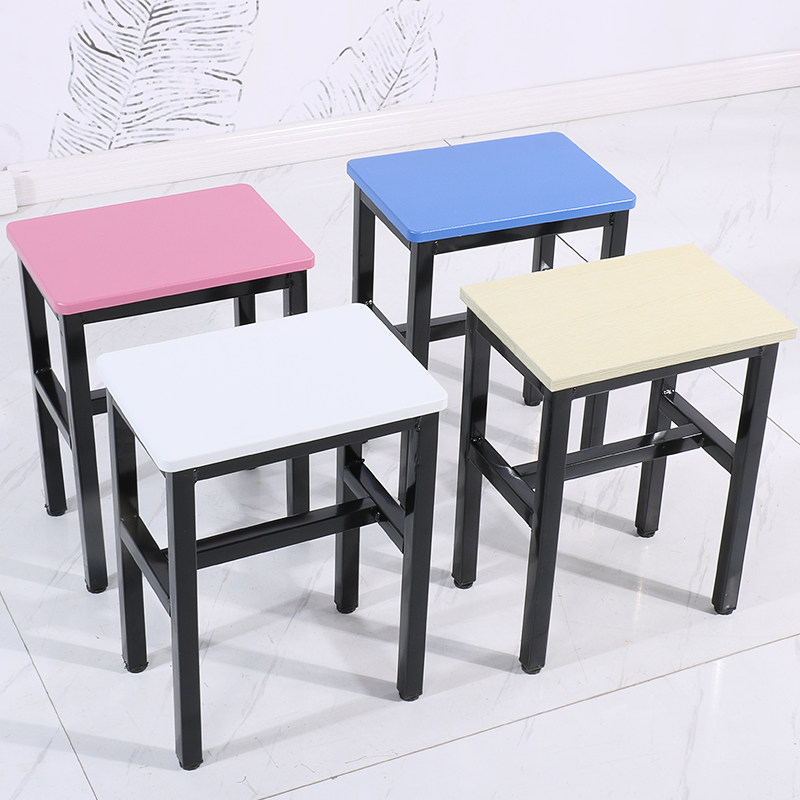 车间凳子工厂流水线操作凳工作凳钢木小方凳快餐铁凳子培训金锦标