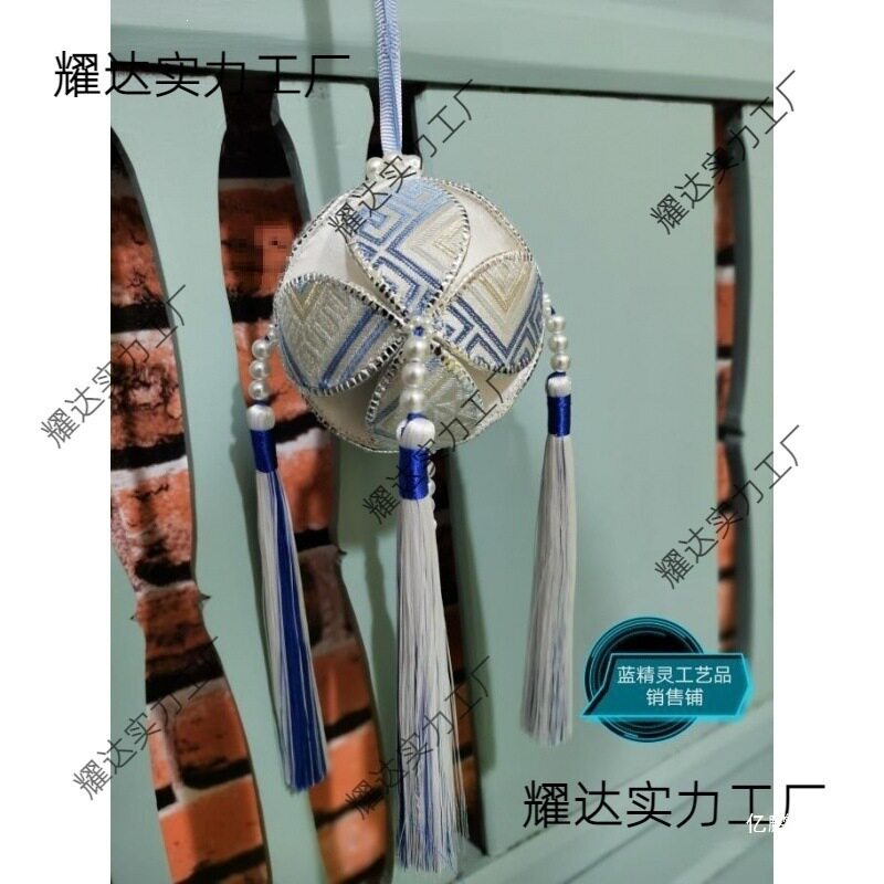 广西靖西旧州手工壮锦绣球代表吉祥创意民族工艺品精美挂饰