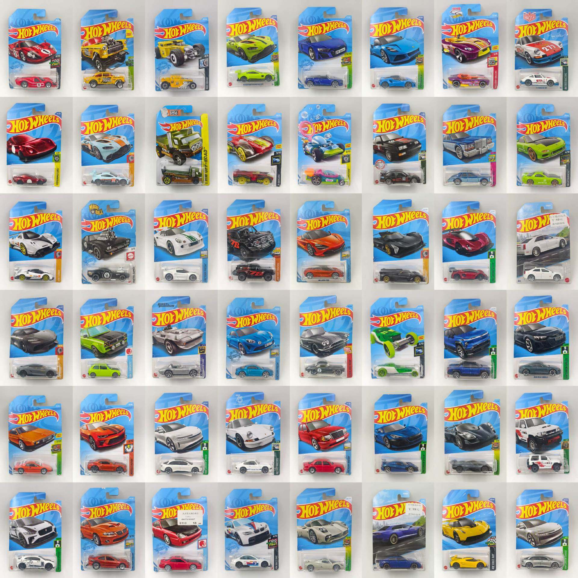 风火轮 hotwheels 多批次合集 国行普卡 板卡瑕疵 折痕 介意