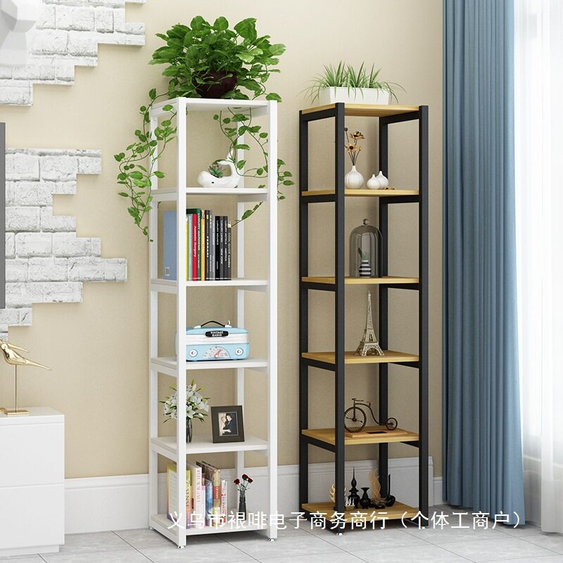 置物架客厅角落花架落地展示柜靠墙夹缝窄书架多层收纳小型高