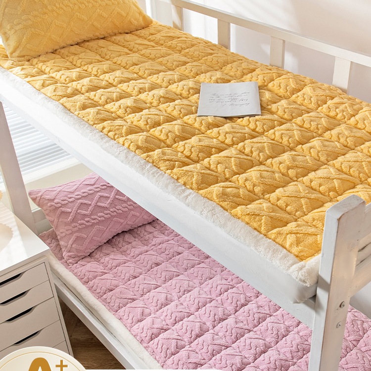 冬季牛奶绒床垫软垫宿舍学生单人床褥垫子加厚珊瑚绒毯子垫被铺底