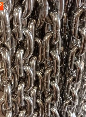 不锈钢链条工业用20mm起重圆环吊装链条矿用船用304不锈钢链条E18