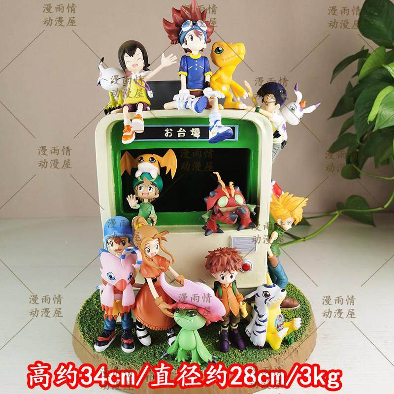 数码宝贝全家福gk 初的回忆 大型手办桌面摆件动漫周边模型礼物