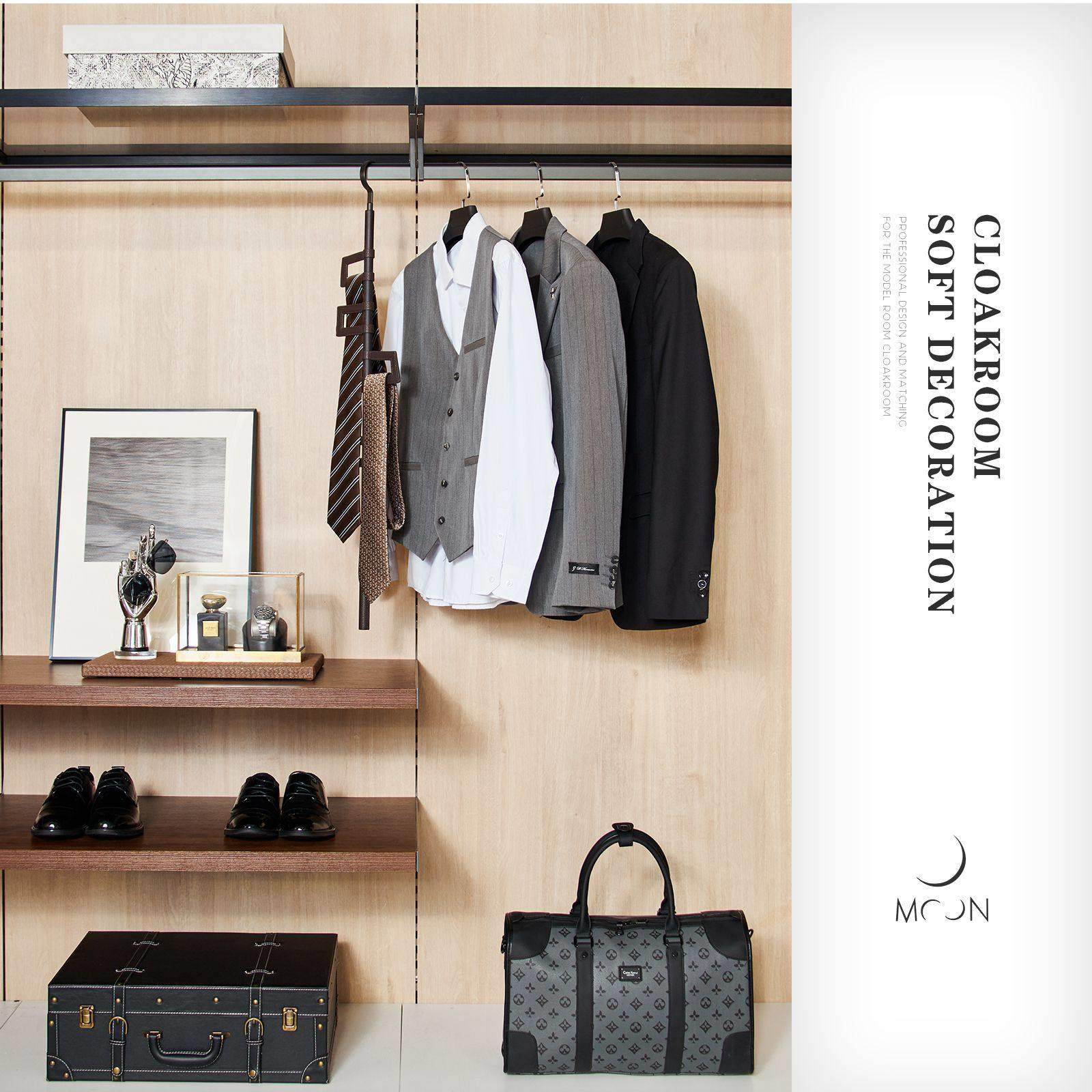 MOON慕空间样板房衣帽间男士西服衬衫摆件全屋定制展厅软装饰品,家居饰品,家饰软装搭配套装,淘宝优惠券,粉丝福利购,淘宝优惠卷