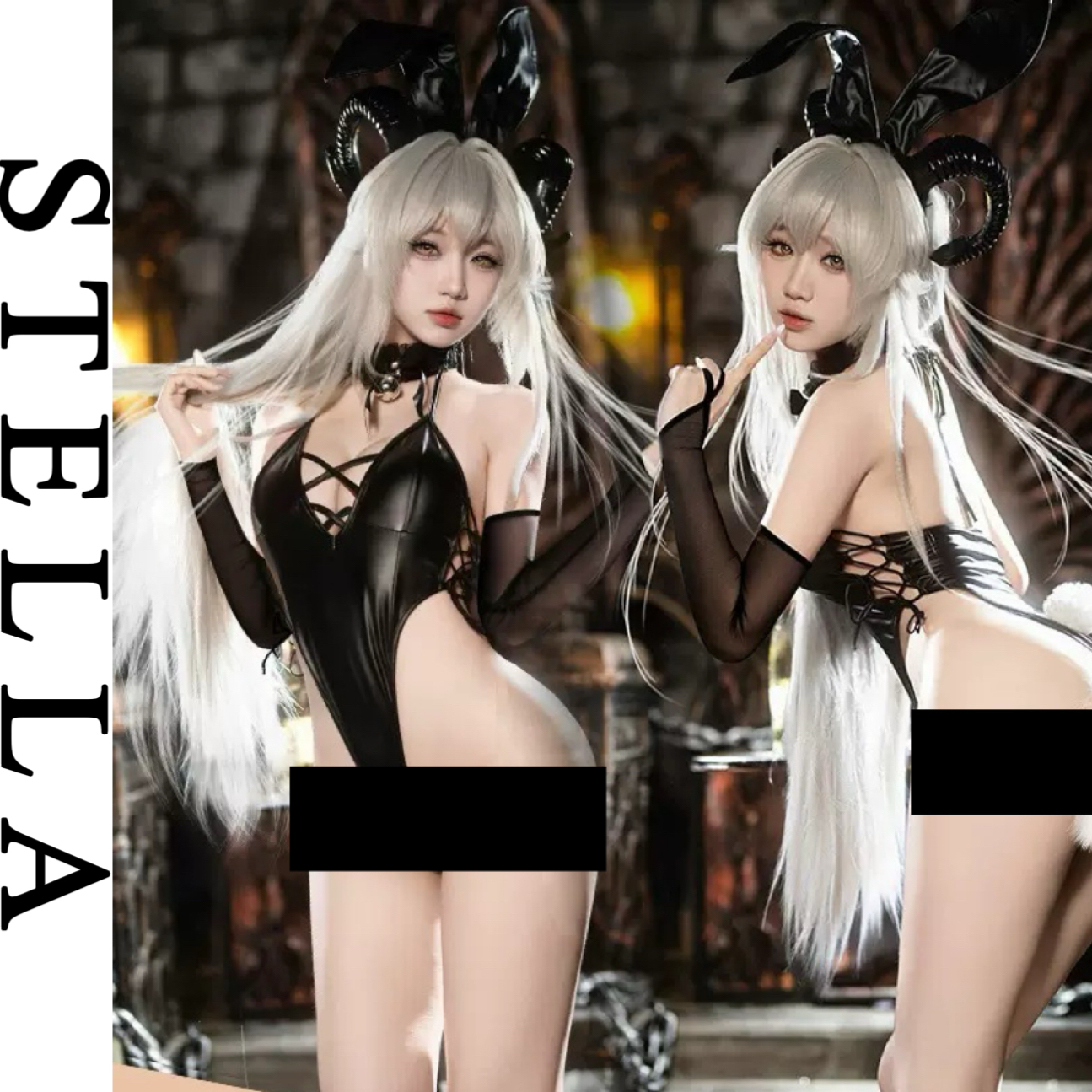 日系二次元恶魔兔姬女郎COS
