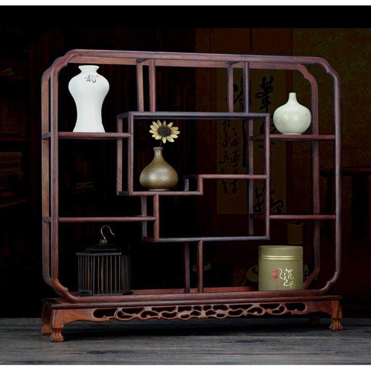 大红酸枝实木方小型博古架中式仿古多宝阁茶具古董架小摆件展示柜,住宅家具,多宝格/博古架,淘宝优惠券,粉丝福利购,淘宝优惠卷