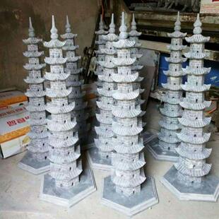 精品手工石雕石塔青石雕刻宝塔文昌塔镇宅石头宝塔石头摆件可定制