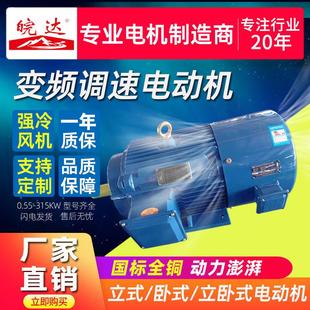 YVF2变频调速电机380V全铜线国标三相异步电动机无极变速 3~132KW