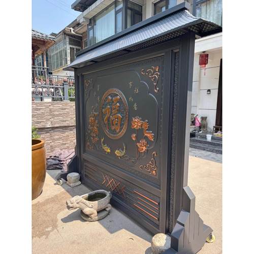 庭院照壁墙可移动迎门墙农村背景墙室外屏风农村院子可移动影壁墙