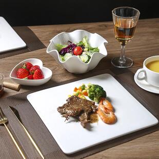 北欧西餐餐具全套牛排餐盘家用刀叉盘子套装摆盘情侣吃牛排西餐盘