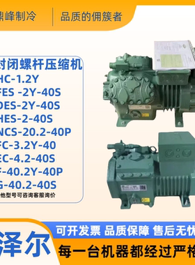 比泽尔2HES-2-40S 4NCS-20.2-40P 6FE-50Y-40P冷库半封闭1P压缩机