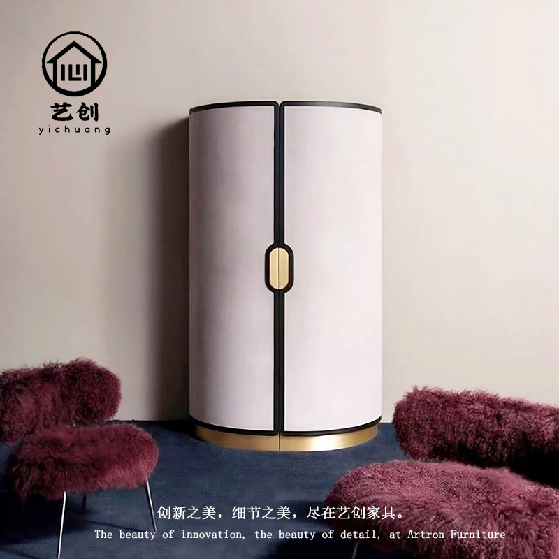 轻奢家用衣橱别墅实木卧室衣柜图片