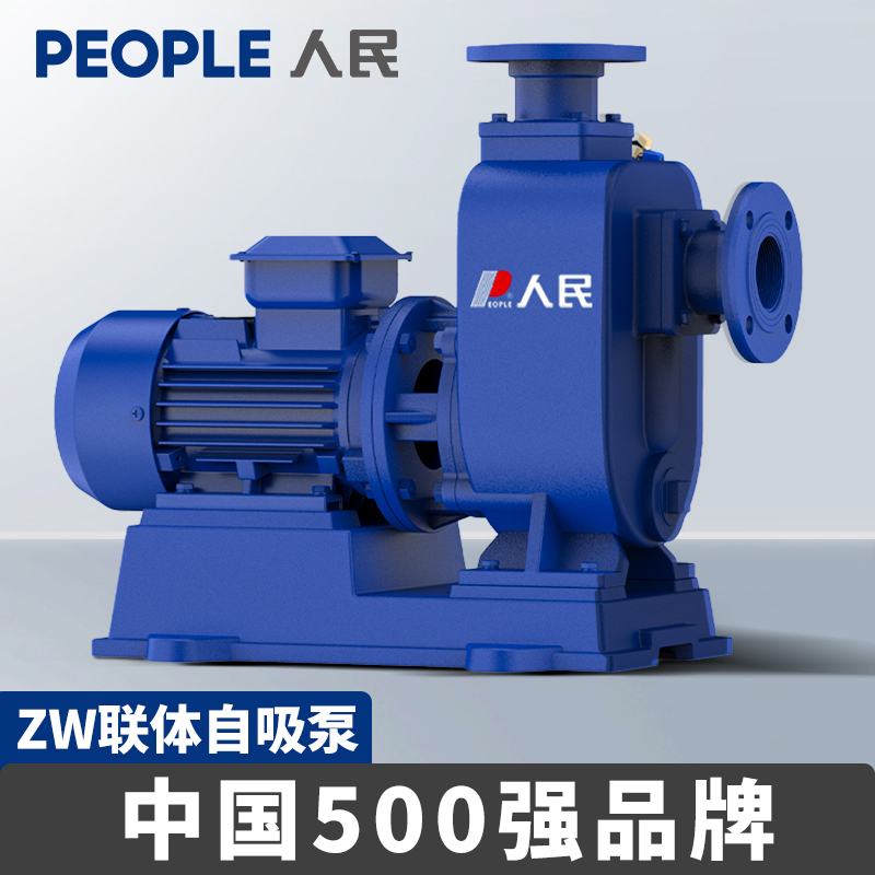 人民ZW自吸泵卧式离心泵BZ抽水污水泵国标大流量卧式管道离心泵