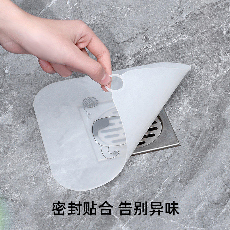 日本硅胶地漏防臭垫卫生间厕所下水道防虫防反味神器水槽封口盖