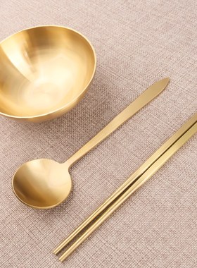速发黄铜碗纯铜家用摆件新中式碗装饰品摆设金碗佛具用品开张礼物