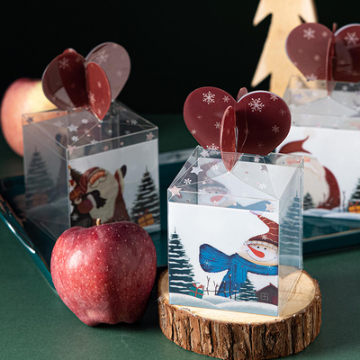 速发平安夜礼盒平安果包幼盒圣诞节盒装儿物透明圣诞礼园盒子