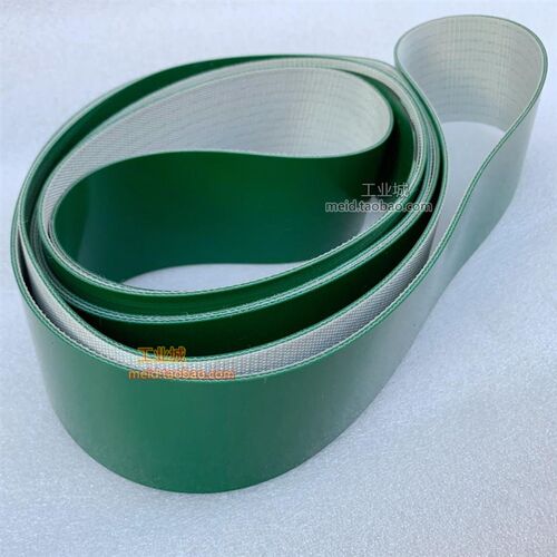速发日化电子工厂流水线PVC输送带光面草绿色耐油化妆品台面工作