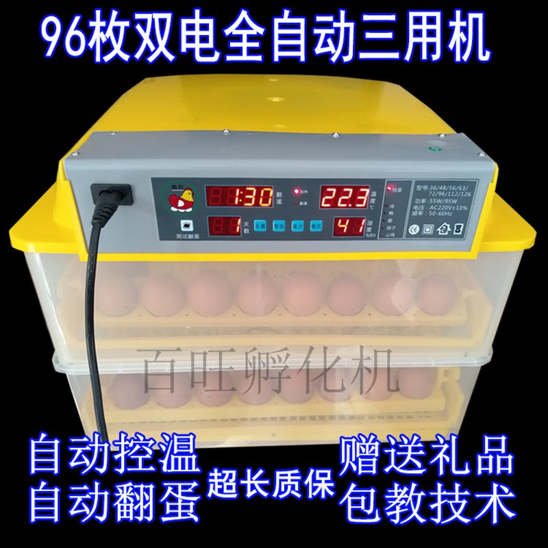速发厂促小自动三用孵化机全鸡孵化器雏鹅卵化设备斗鸡卵化暖鸭箱
