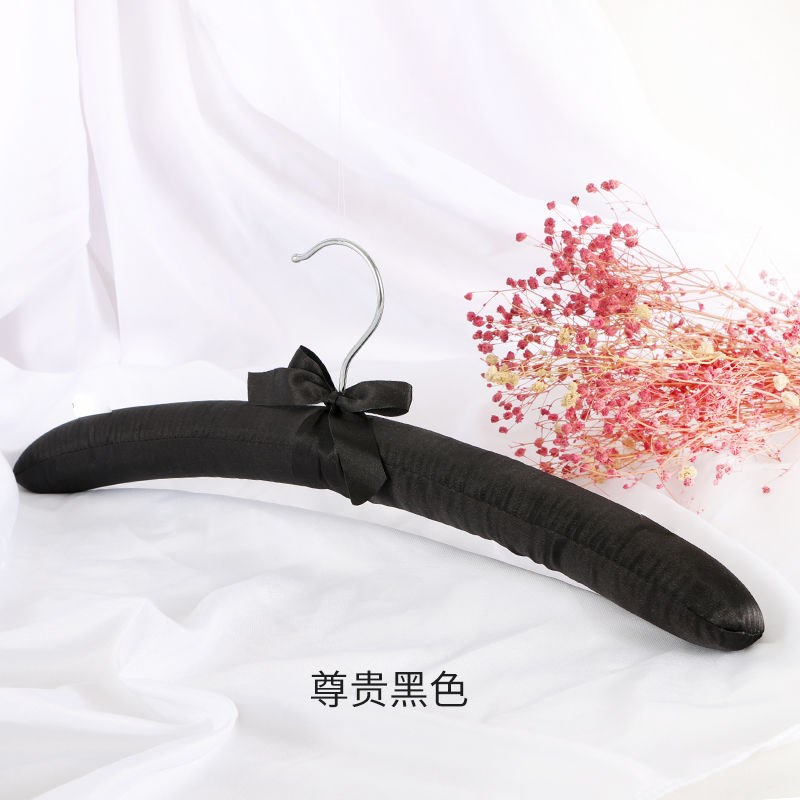 速发海形衣架毛艺无痕防滑家用包布旗袍防变绵针织衫挂布衣士衣服