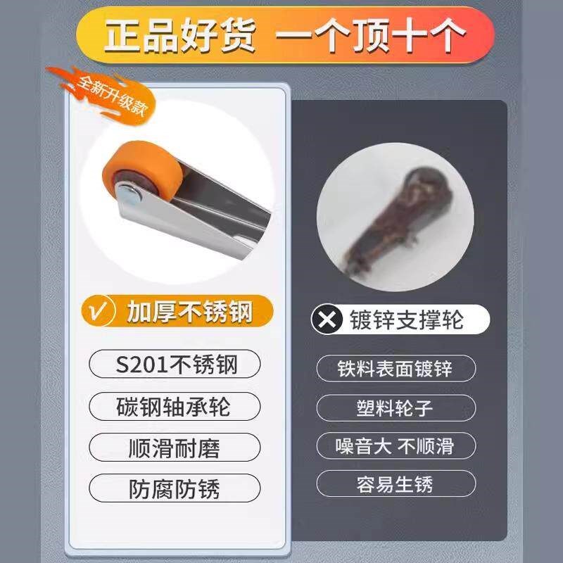 速发门下垂支撑轮向轮轮子提门神器木门下沉修复抬门滑轮带轴承静