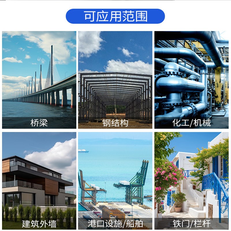 速发防锈漆金属漆防腐免除锈醇酸调和漆家用油漆户外铁门红白黑色