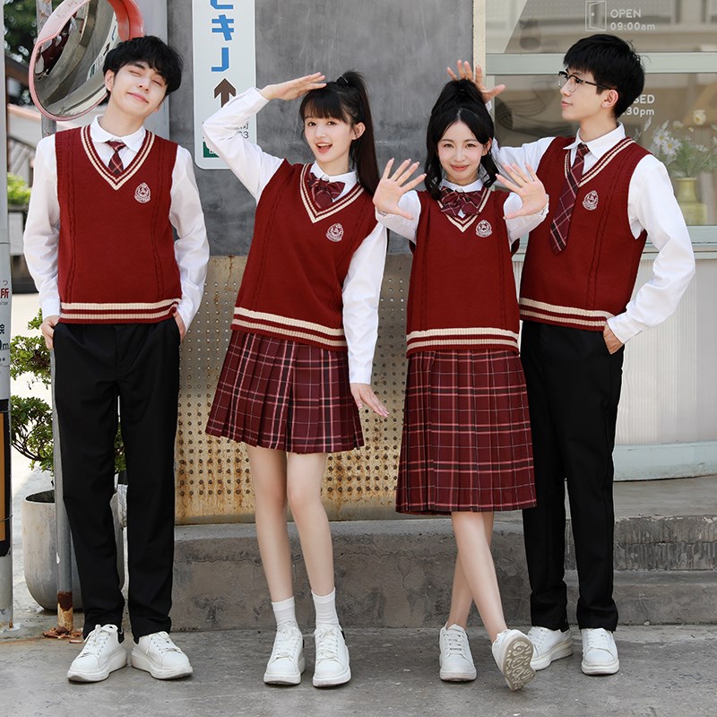 速发红歌合服服朗诵演出服唱初中学生成人运动会学院风班高校服