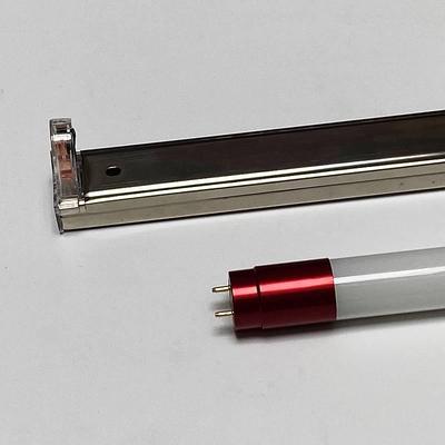 T8LED灯管长条灯家用单灯节能1.2米光管日光灯不锈钢灯座支架双端