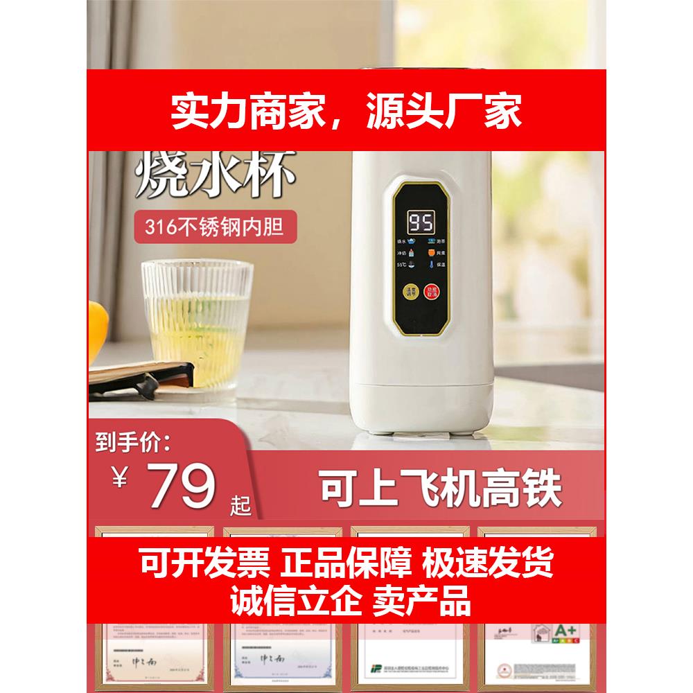 新款德国烧水杯可携式烧水壶旅行电热水杯小型加热户外保温杯热水