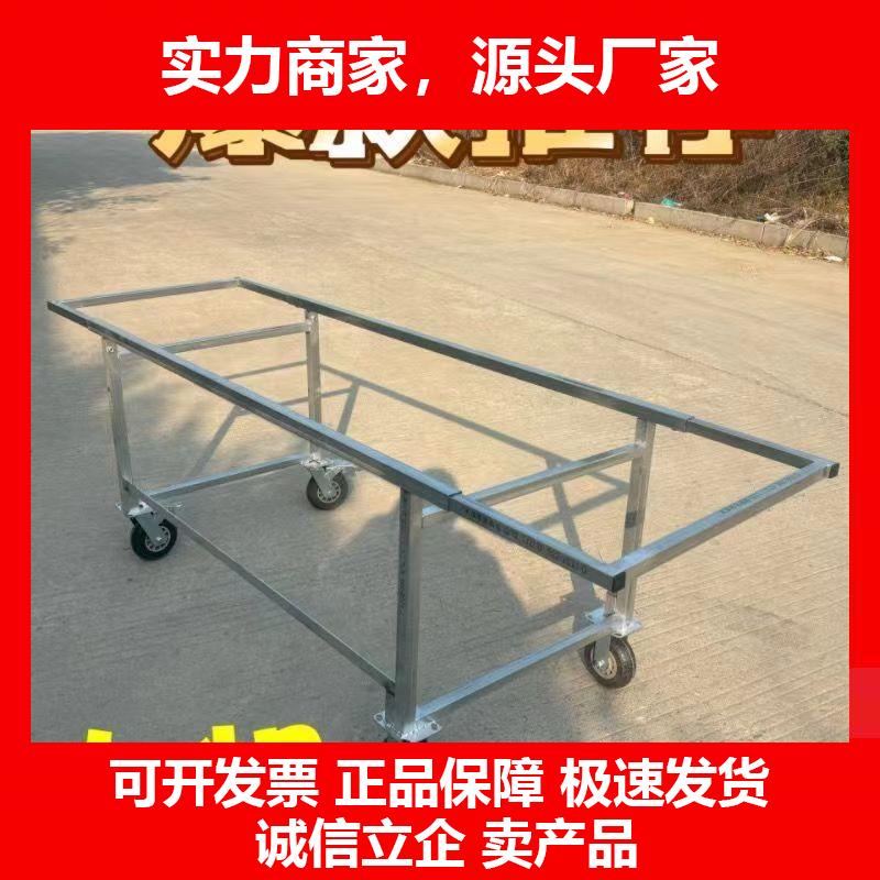 新款夜市摆地摊小推车多功能摺叠车拆卸摊位带轮子移动货架促销车